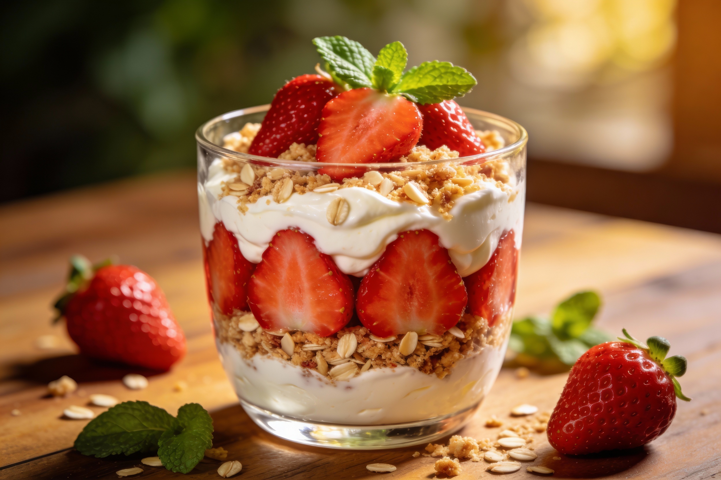 Keto Strawberry Cream Parfaits