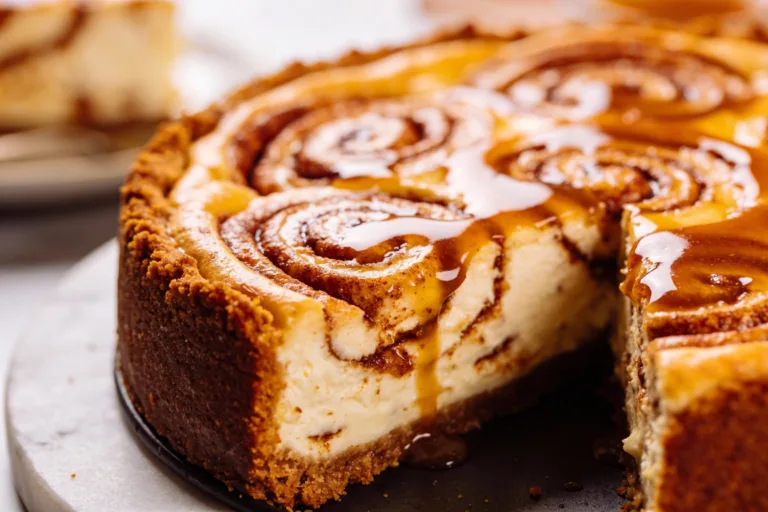 Keto Cinnamon Roll Cheesecake
