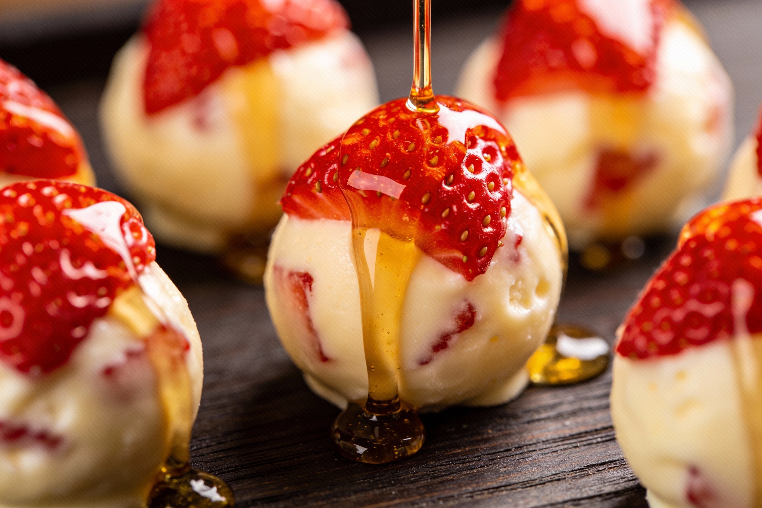 Keto Strawberry Cheesecake Fat Bombs