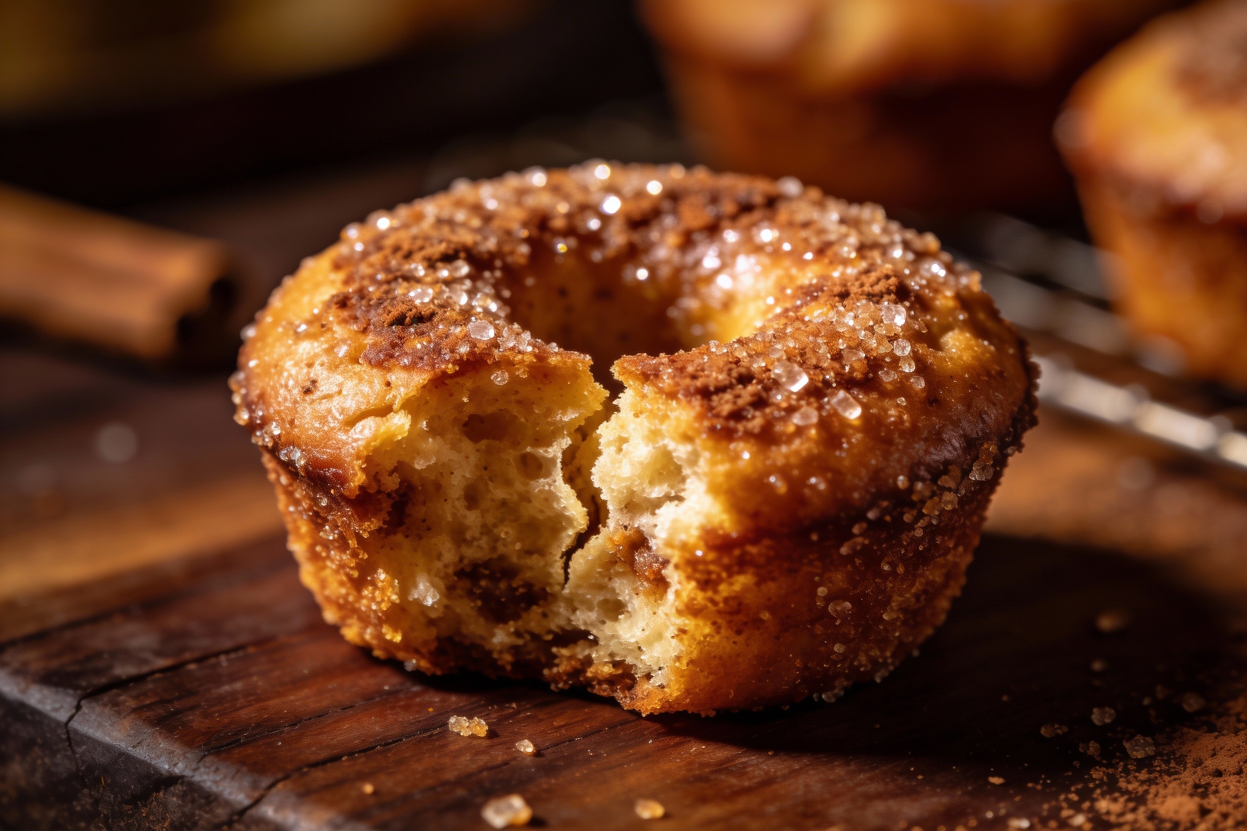 Keto Cinnamon Sugar Donut Muffins