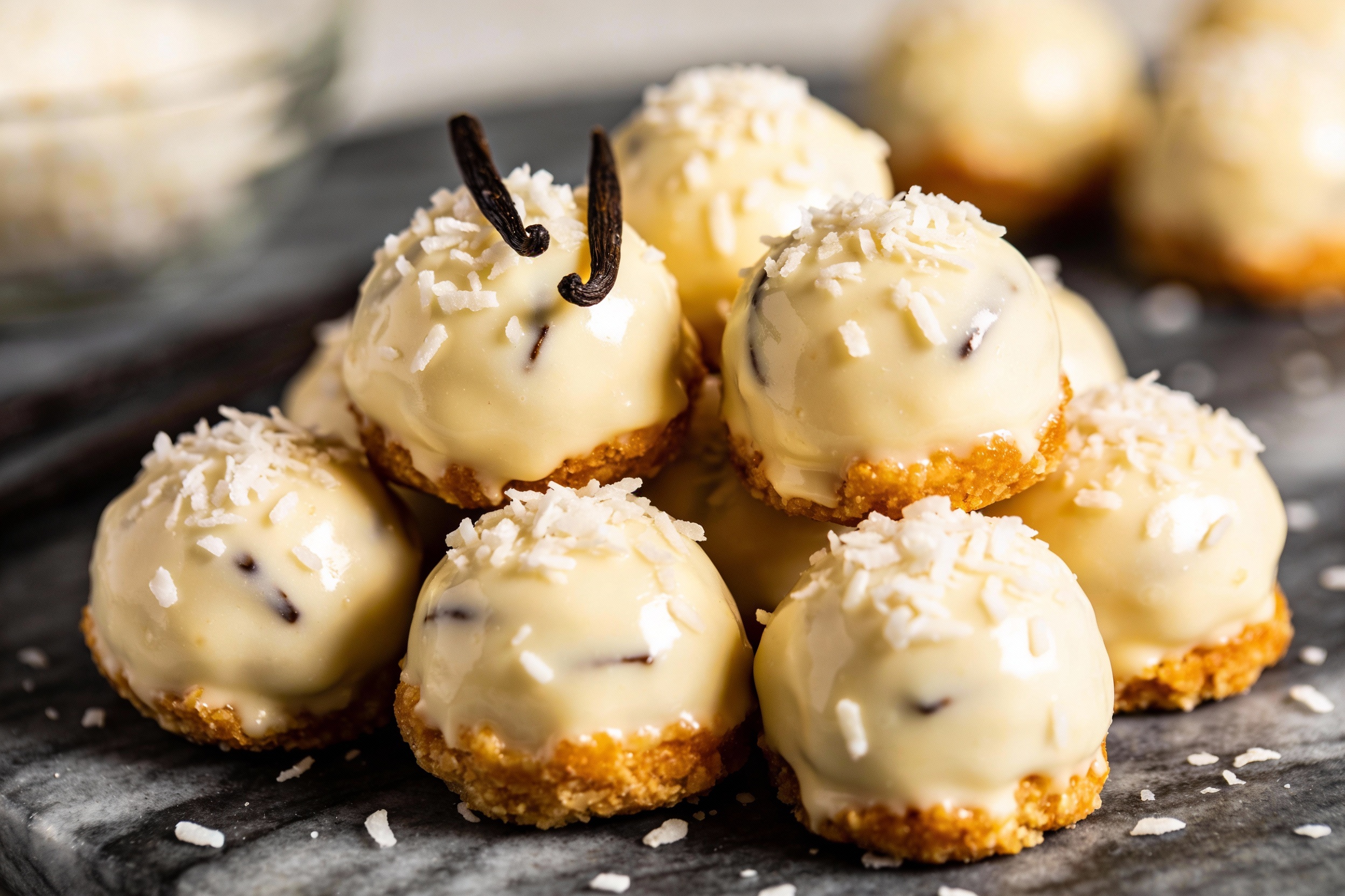 Keto Vanilla Coconut Fat Bombs