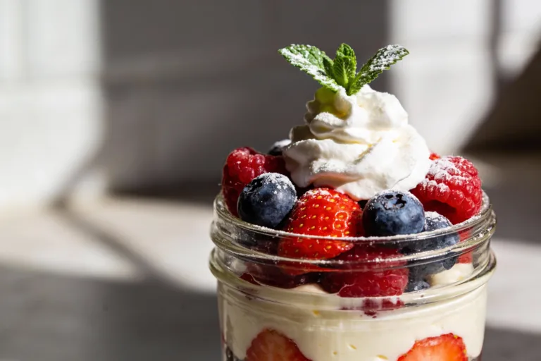 Keto Vanilla Berry Dessert Jars