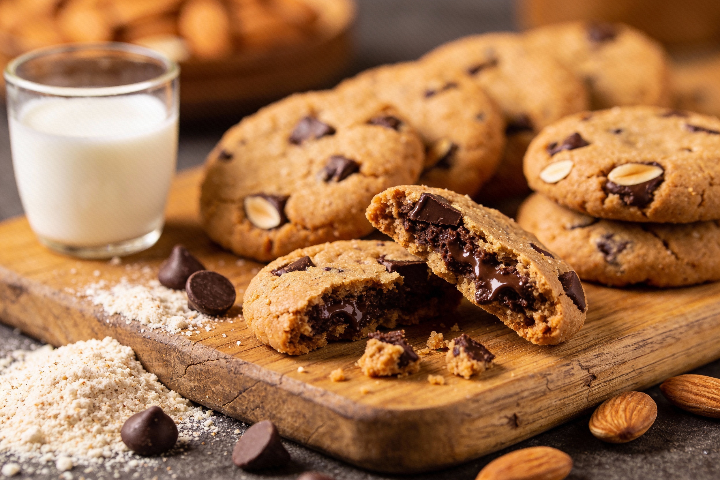 Keto Almond Flour Chocolate Cookies