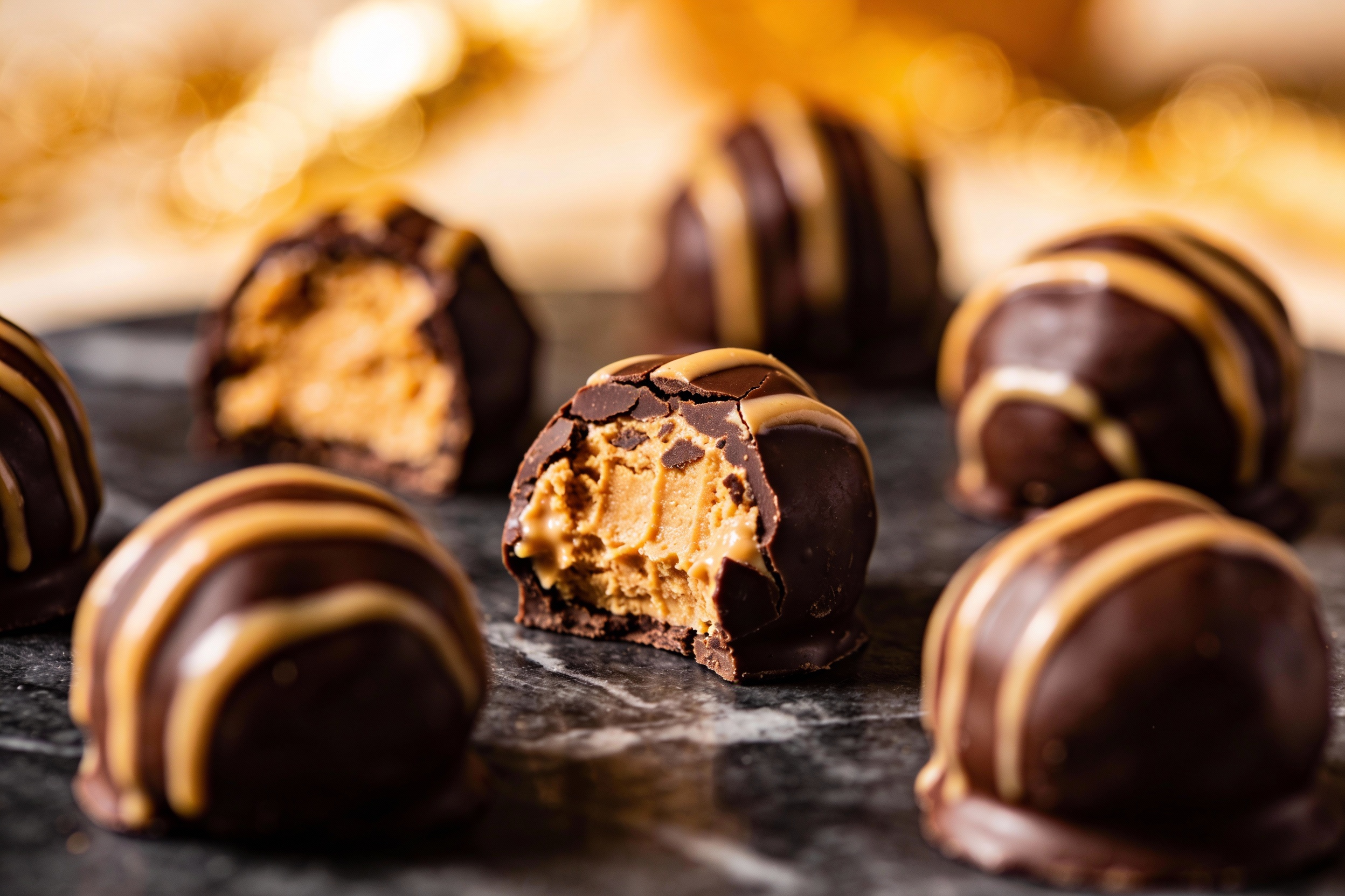 Keto Chocolate Peanut Butter Truffles