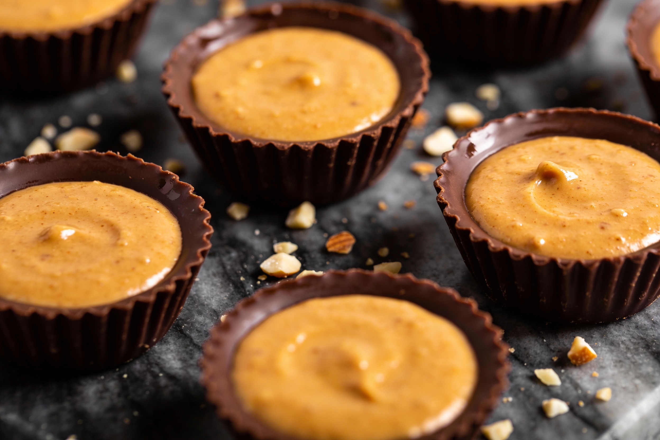 Keto Almond Butter Chocolate Cups