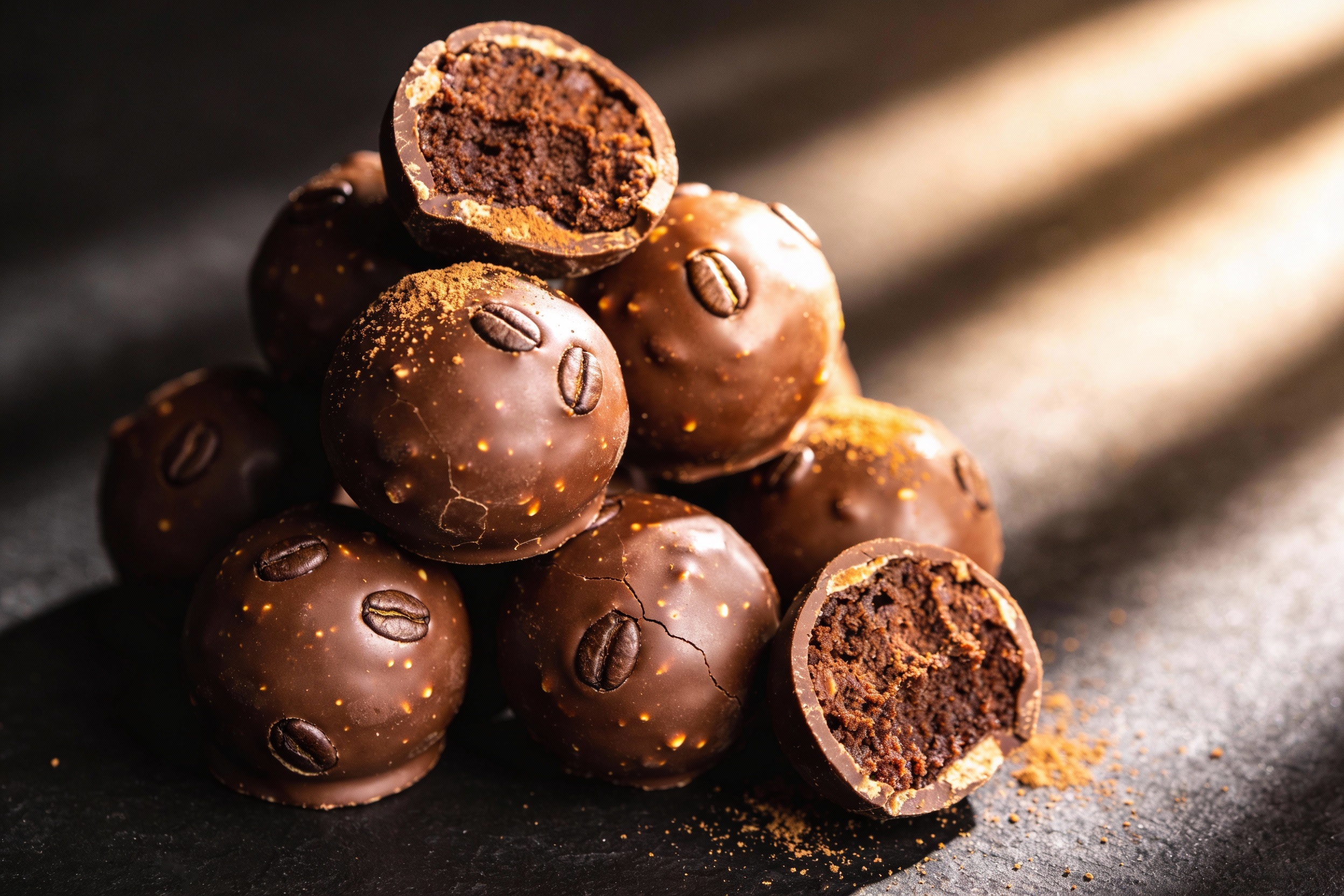 Keto Chocolate Espresso Truffles