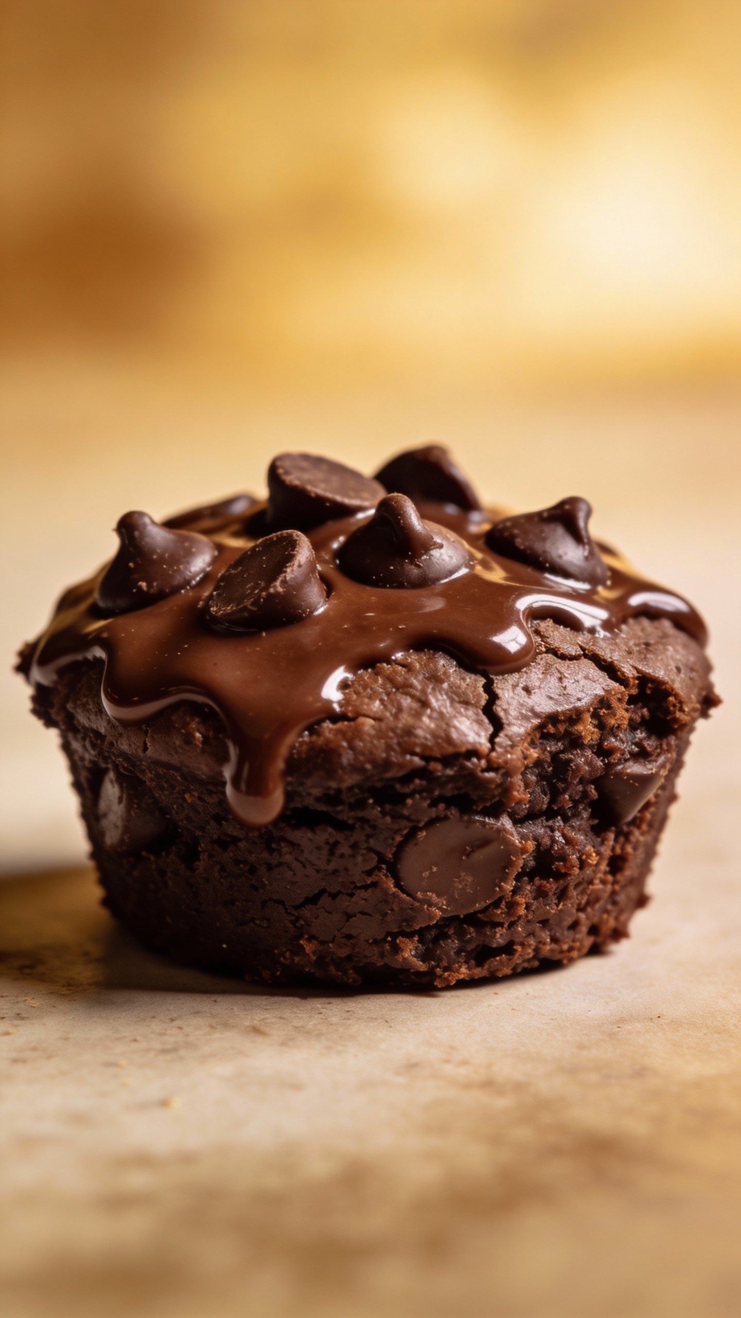 single keto brownie bite with melty sugar-free chips