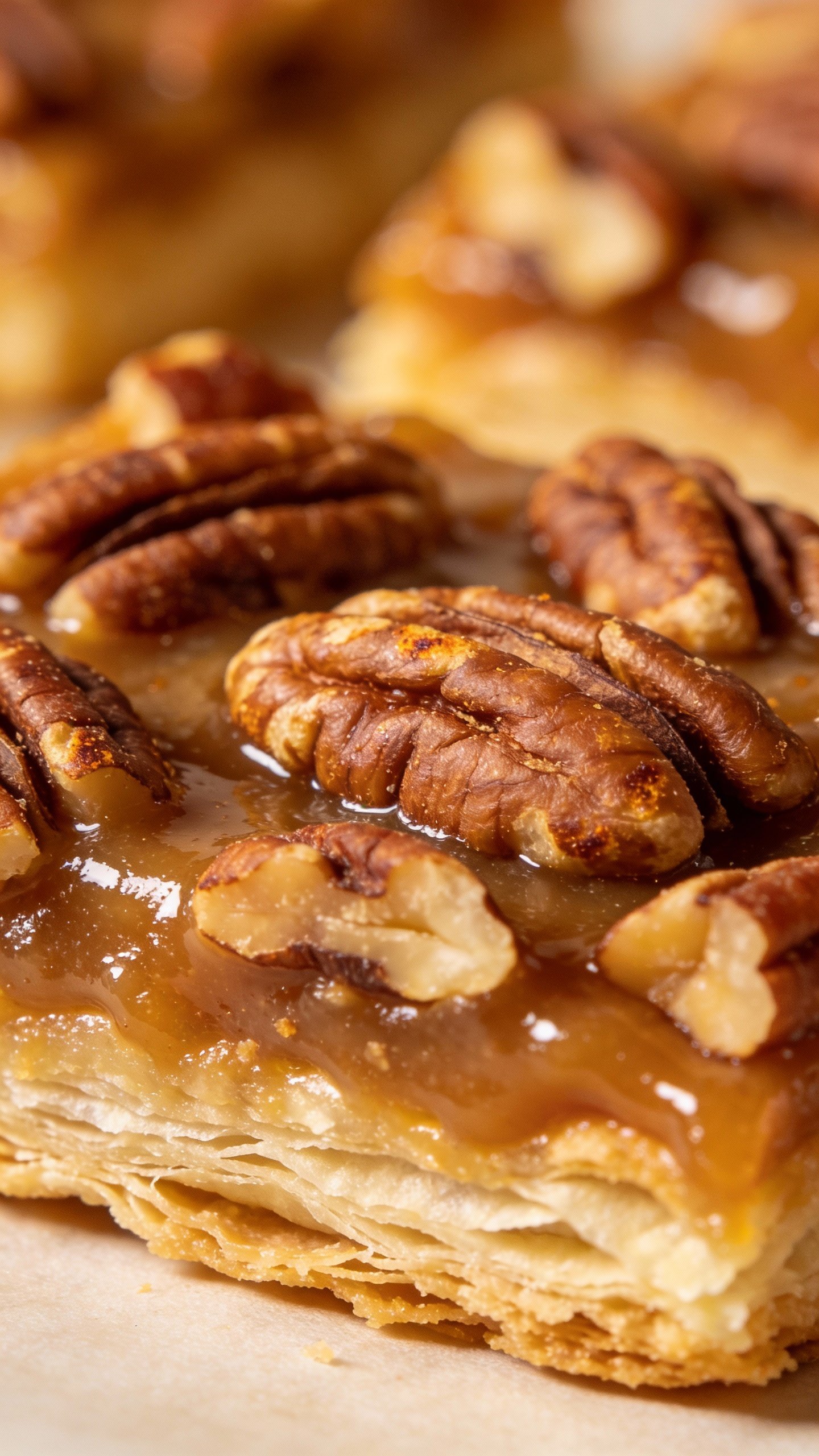 keto pecan bar macro, gooey sugar-free filling, flaky crust