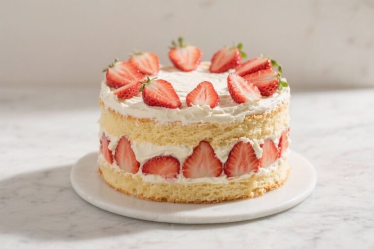 Keto Strawberry Cream Layer Cake – Light, Fresh, and Low-Carb