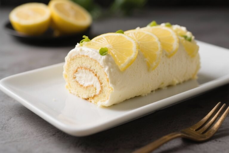 Keto Lemon Cheesecake Roll – Bright, Creamy, and Low-Carb
