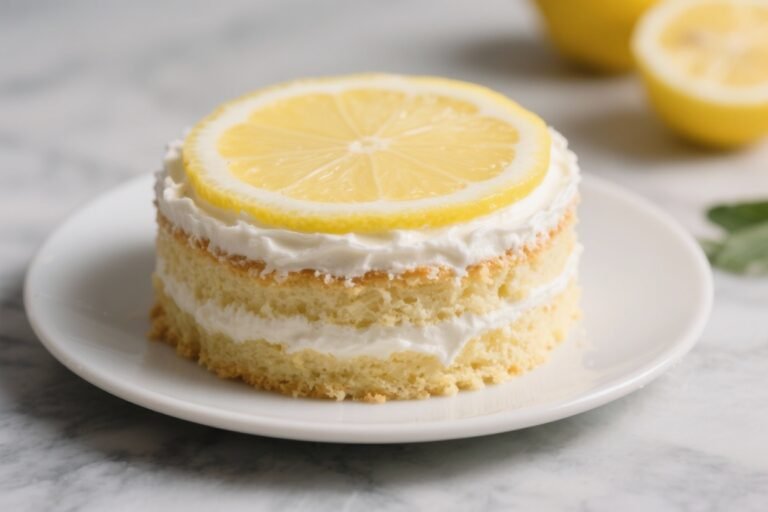 Keto Lemon Cream Cake – Bright, Tangy, and Low-Carb