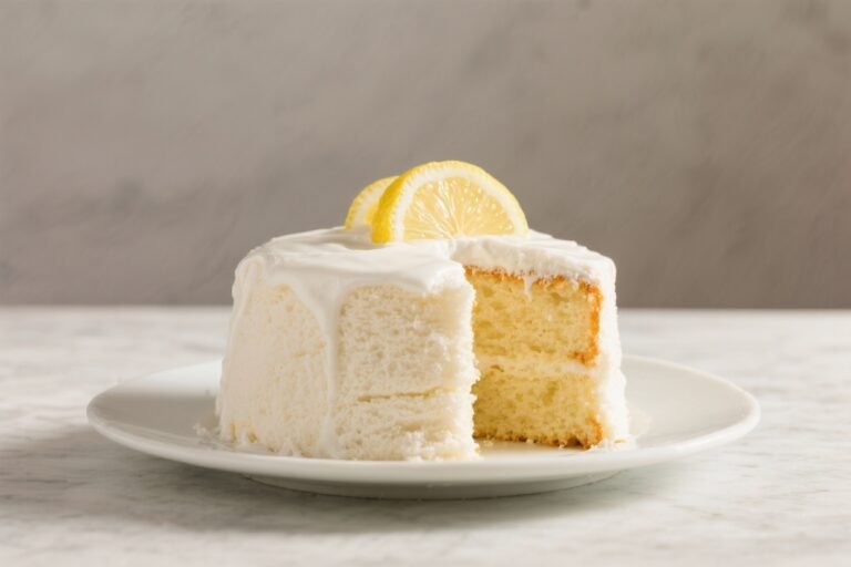 Keto Lemon Angel Food Cake – Light, Bright, and Low-Carb