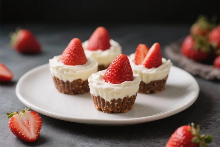 No-Bake Keto Strawberry Cream Cups – Light, Fresh, and Ready in Minutes