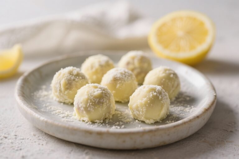 Keto Lemon Truffles – Bright, Creamy, and Low-Carb