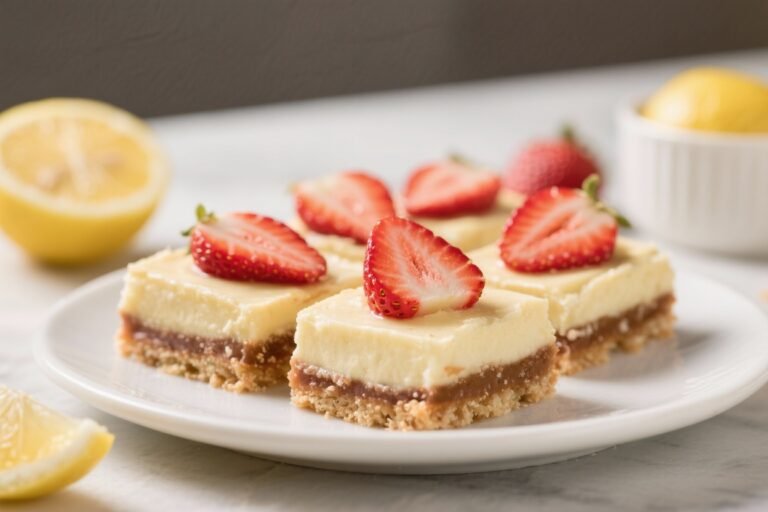 Keto Strawberry Lemon Dessert Bars – Bright, Fresh, and Low-Carb