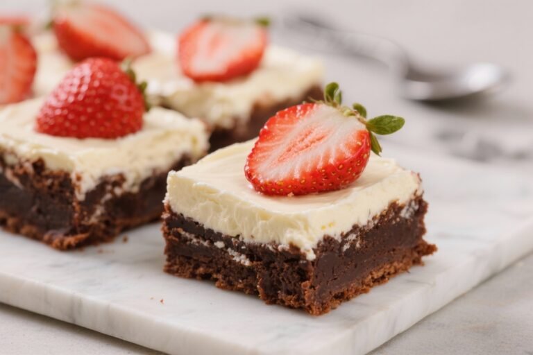 Keto Strawberry Cheesecake Brownies – A Sweet Low-Carb Treat