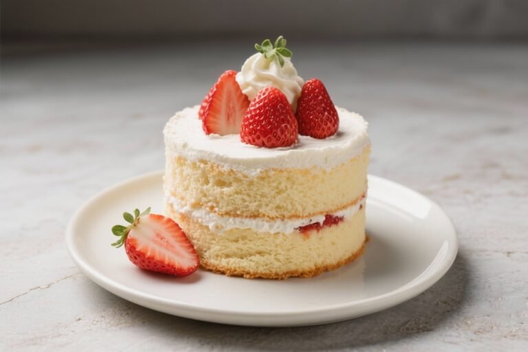 Keto Strawberry Angel Food Cake – Light, Fluffy, and Low-Carb
