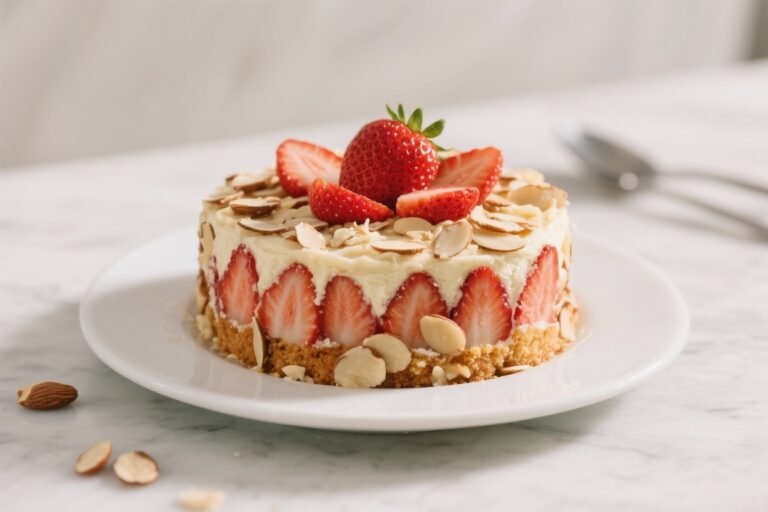 Keto Strawberry Almond Cake – A Light, Fresh Low-Carb Treat