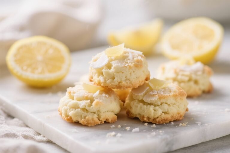 Keto Lemon Coconut Macaroons – Bright, Chewy, and Low-Carb