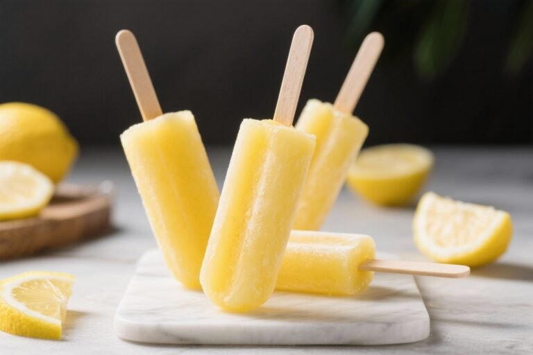 Keto Lemon Popsicles – Bright, Refreshing, and Low-Carb