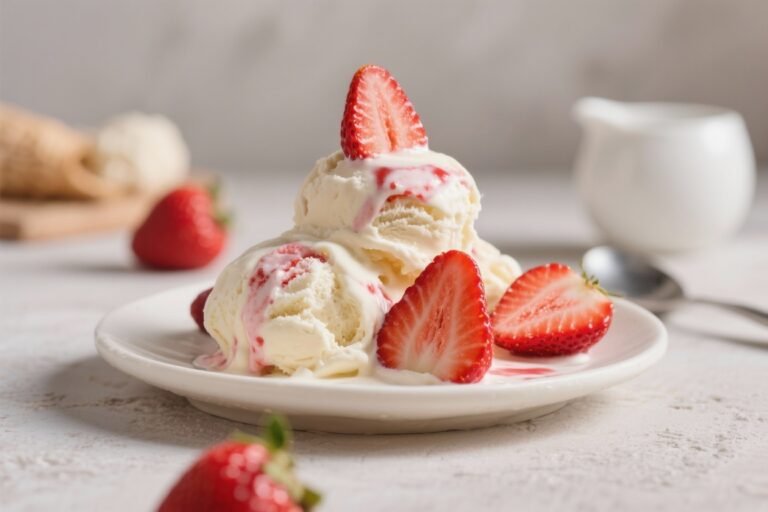 Keto Strawberry Ice Cream – Creamy, Fresh, and Low-Carb