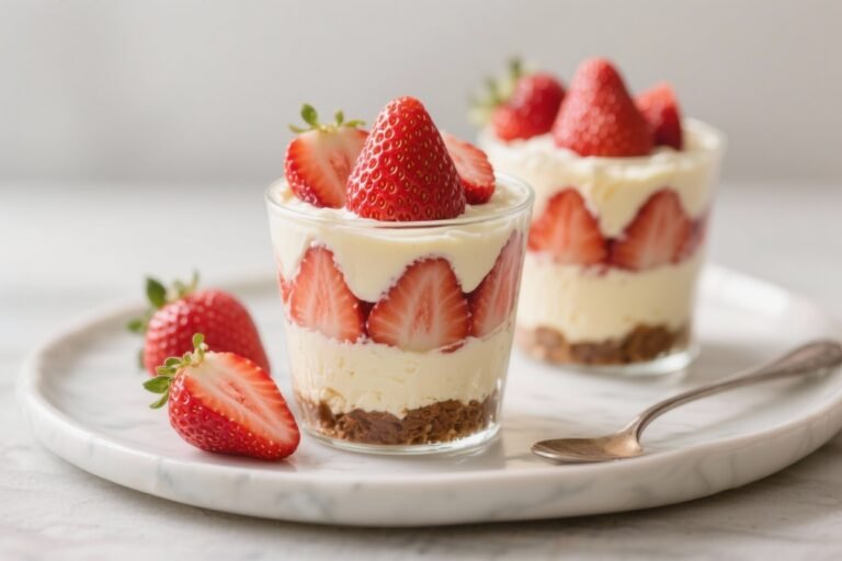 Easy Keto Strawberry Cheesecake Parfaits – Light, Creamy, and No-Bake