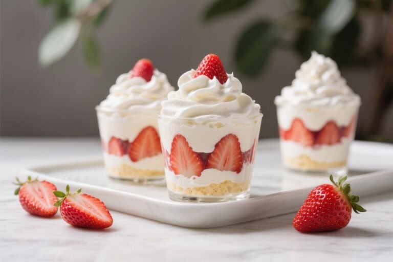 Keto Strawberry Whipped Cream Parfaits – Light, Fresh, and Low-Carb