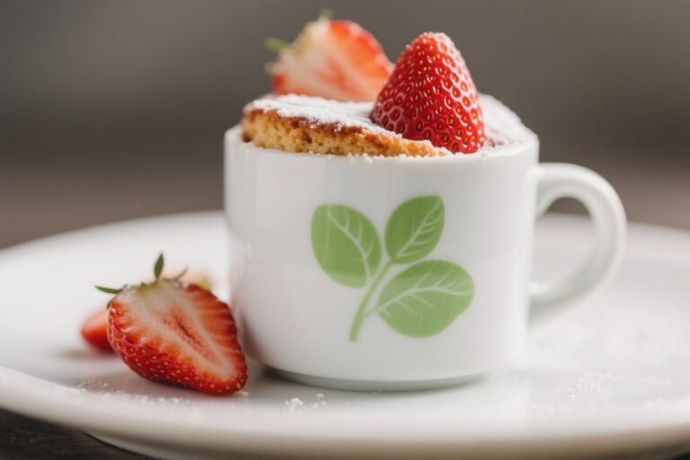 Keto Strawberry Mug Cake – Quick, Sweet, and Satisfying