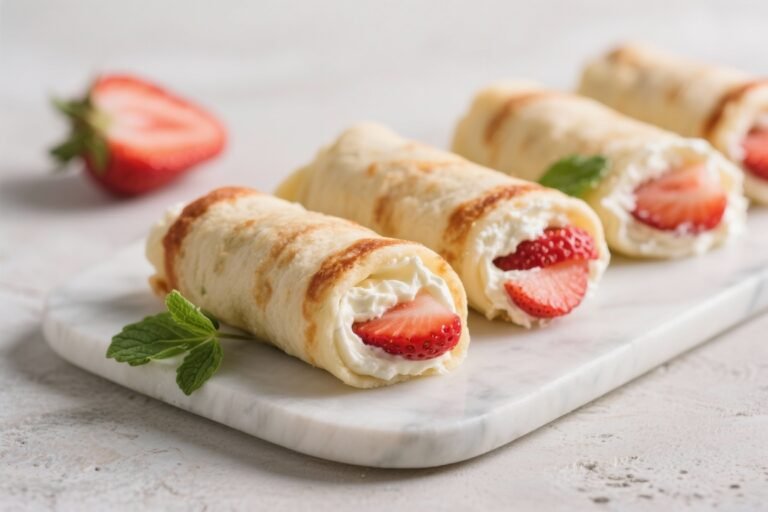 Keto Strawberry Cream Cheese Roll-Ups – A Light, Low-Carb Treat