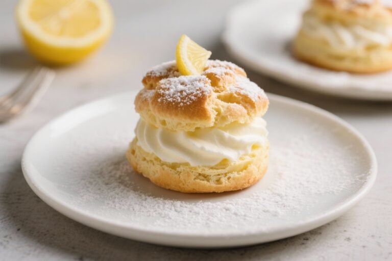 Keto Lemon Cream Puff Dessert – Light, Bright, and Low-Carb