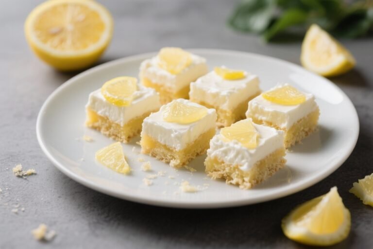 Keto Lemon Cream Squares – Bright, Tangy, and Low-Carb