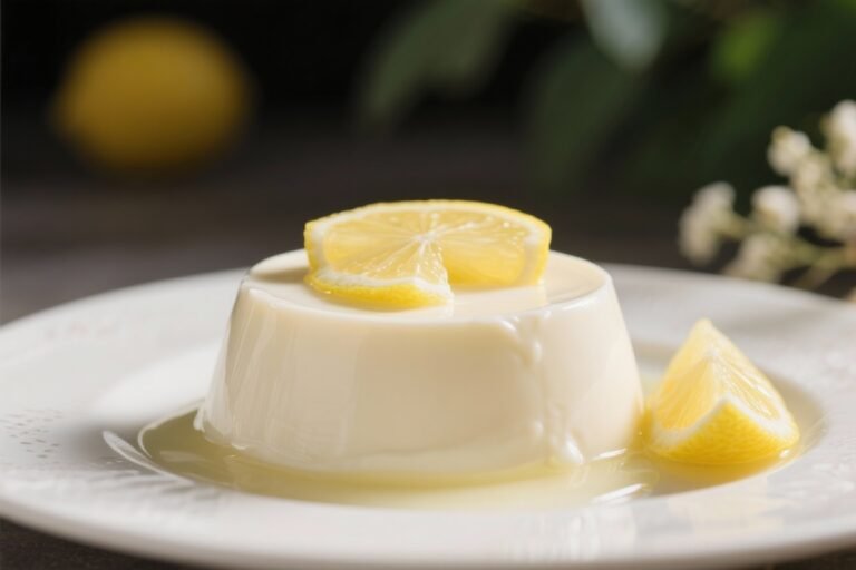 Keto Lemon Panna Cotta – Bright, Silky, and Low-Carb