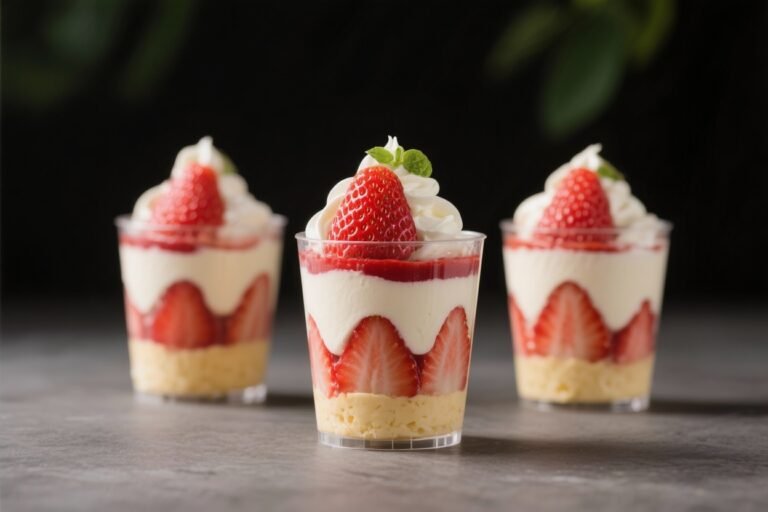 Keto Strawberry Layered Dessert Cups – Light, Creamy, and Low-Carb