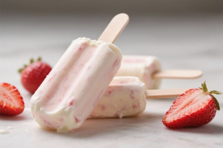 Keto Strawberry Cream Popsicles – A Fresh, Low-Carb Summer Treat