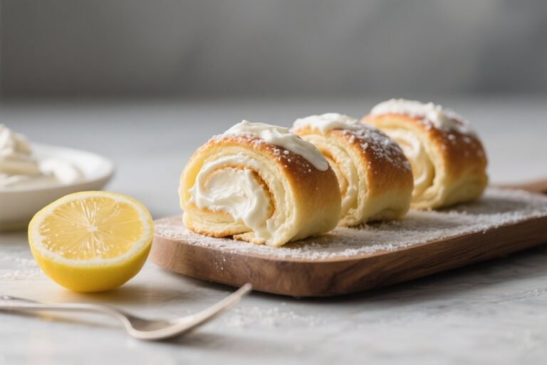 Keto Lemon Cream Rolls – Soft, Zesty, and Low-Carb