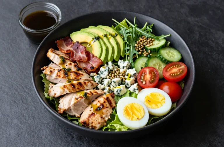 Loaded Keto Cobb Salad That Slaps with Flavor