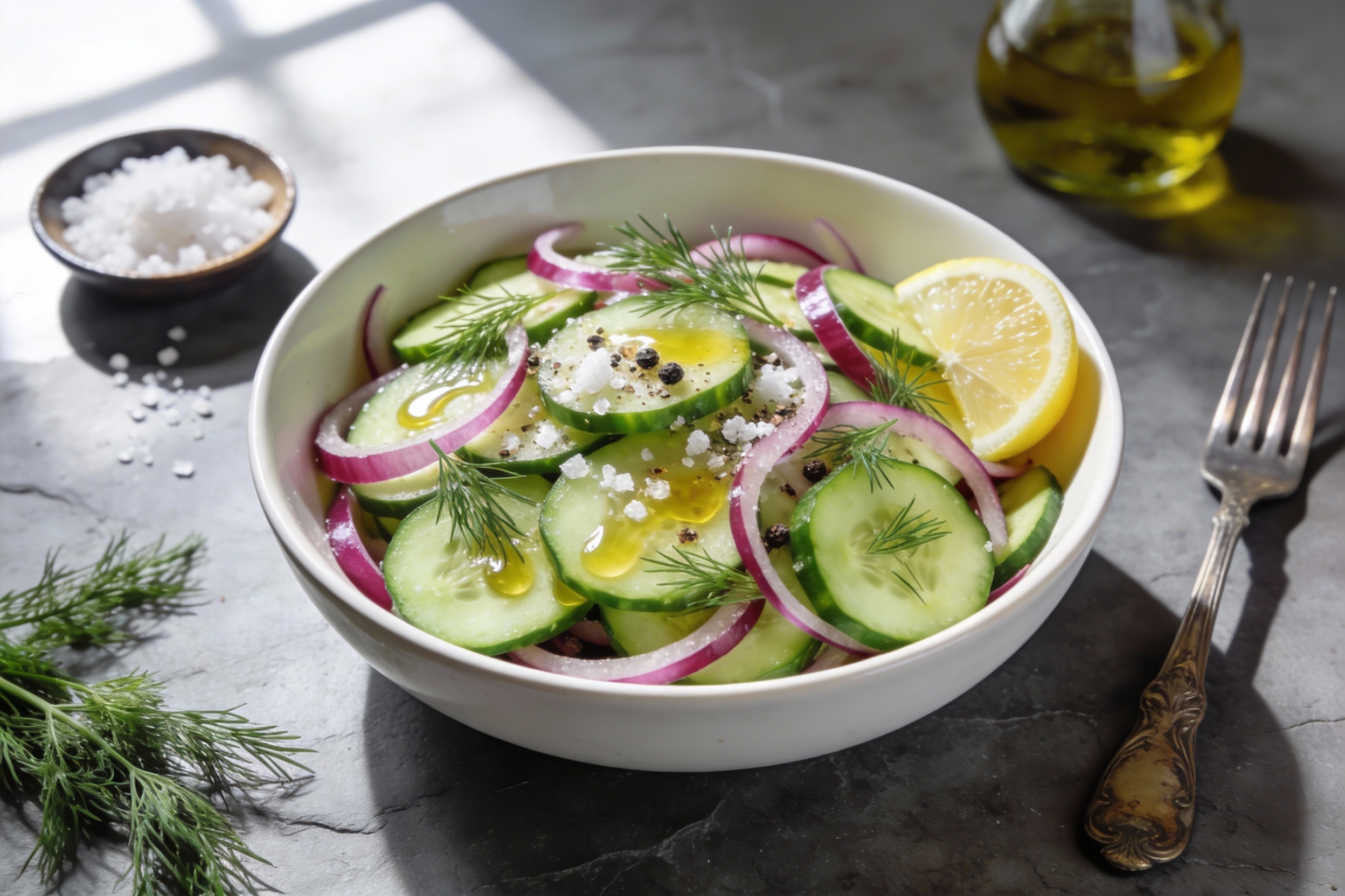 Simple Cucumber Keto Salad That Slaps in 5 Minutes
