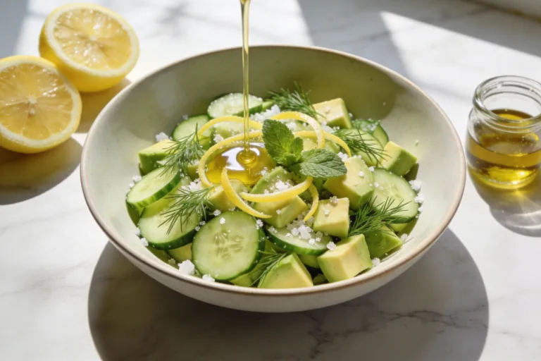 Fresh Lemon Cucumber Keto Salad That Slaps Refreshingly