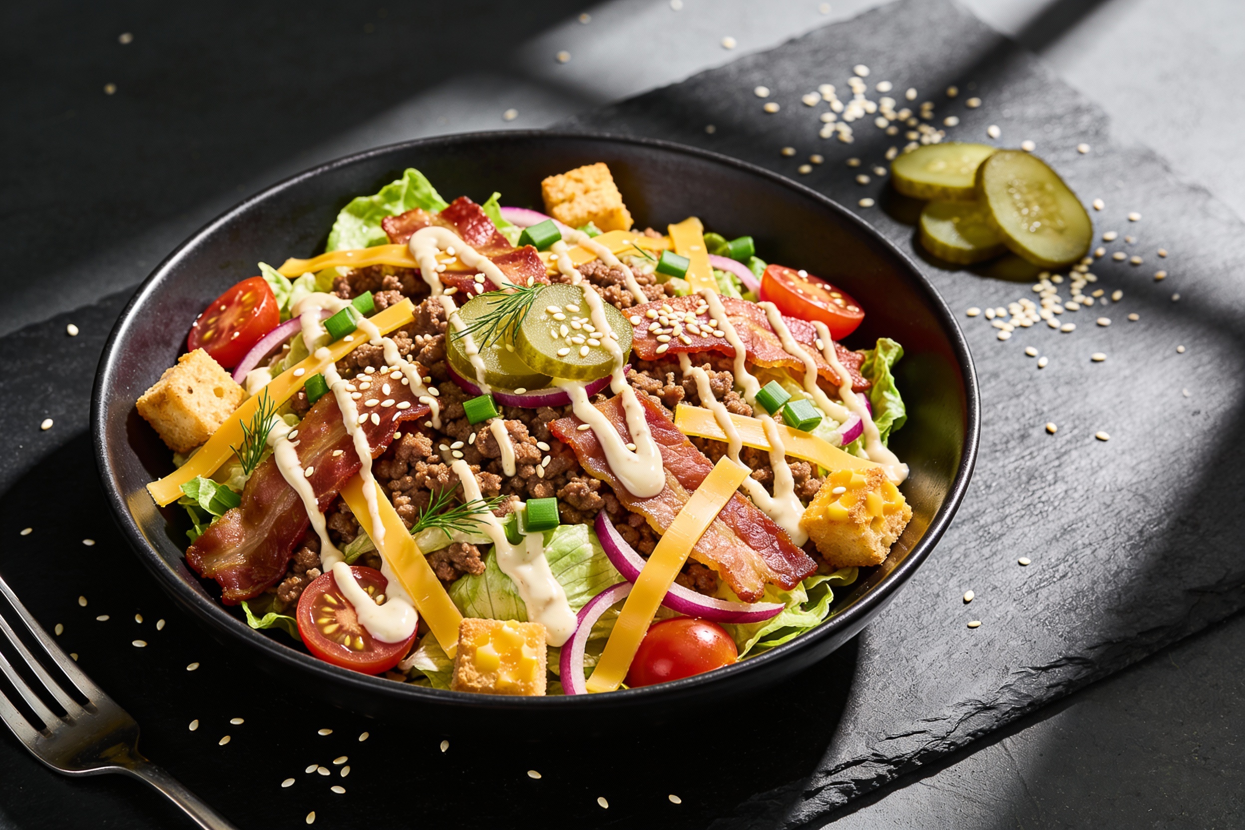 Bacon Cheeseburger Keto Salad You’Ll Crave Daily