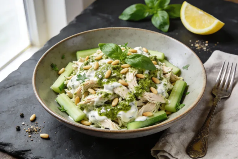 Creamy Pesto Chicken Keto Salad You’Ll Crave All Week