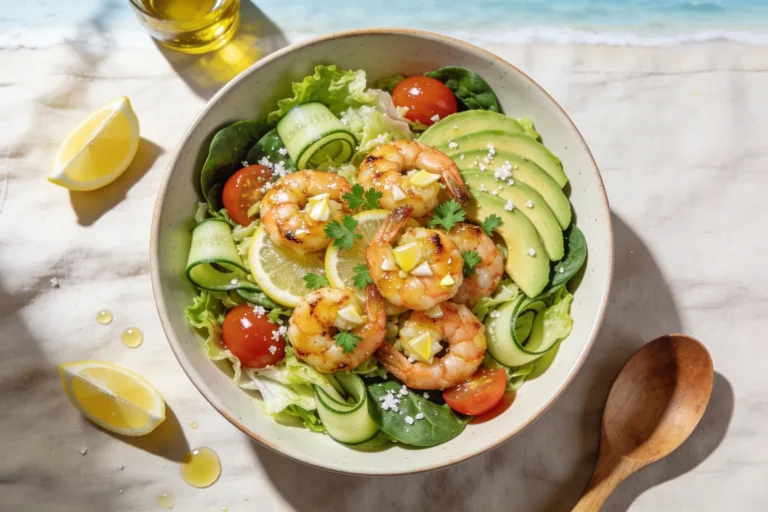 Garlic Shrimp Keto Salad That Feels Like Vacation
