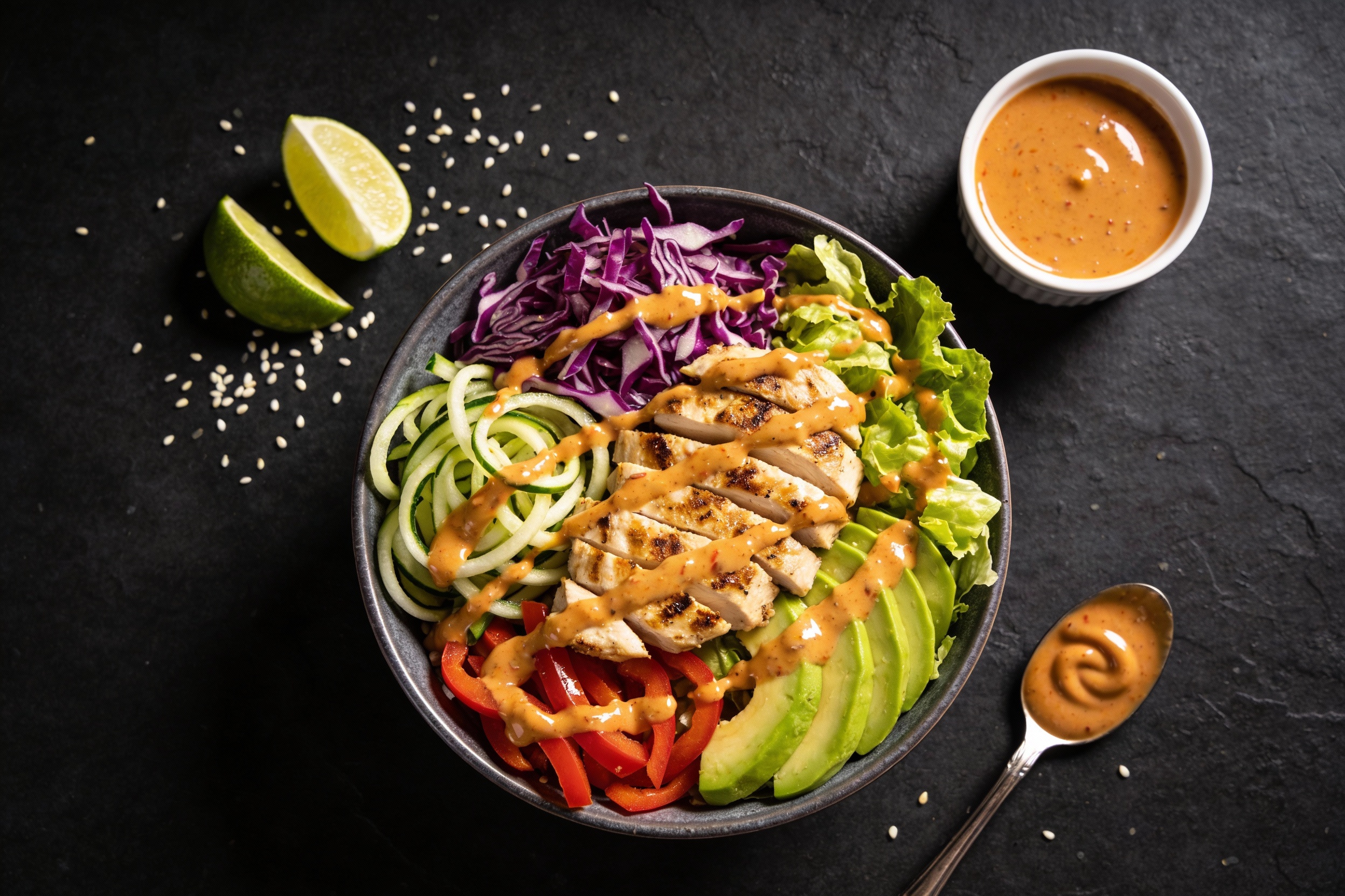 Spicy Sriracha Keto Salad That Slaps with Flavor