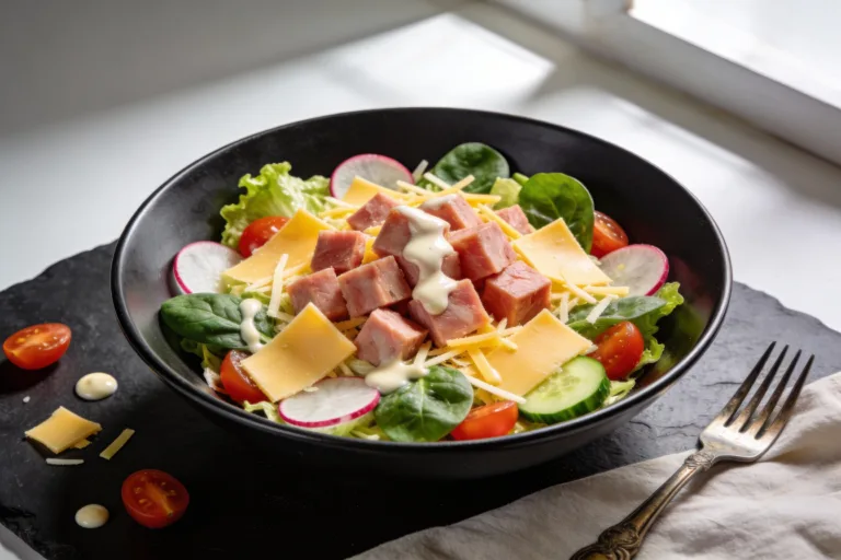 Classic Keto Ham & Cheese Salad That Fills You Up Fast