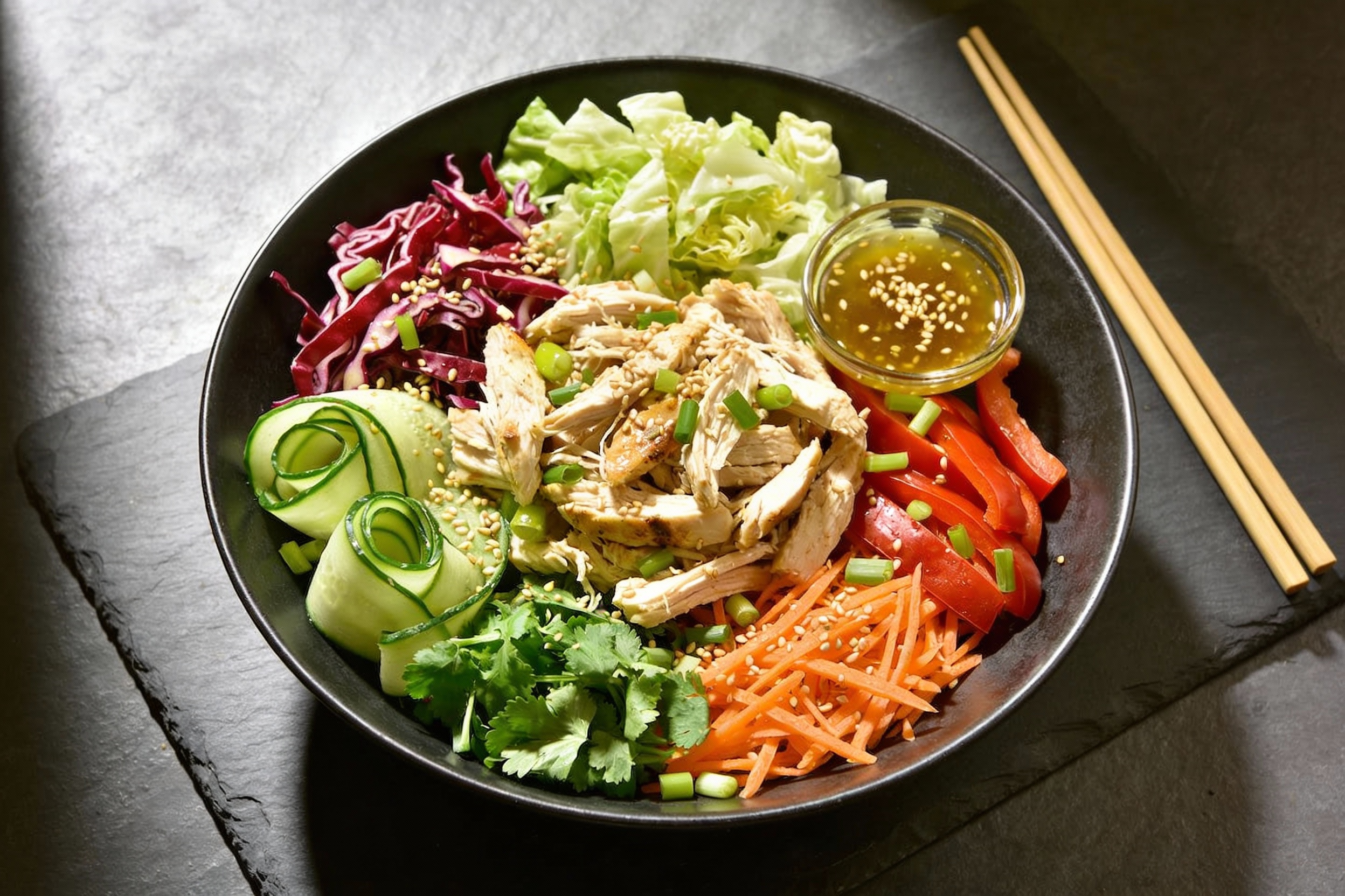 Low-Carb Asian Chicken Salad That Actually Slaps