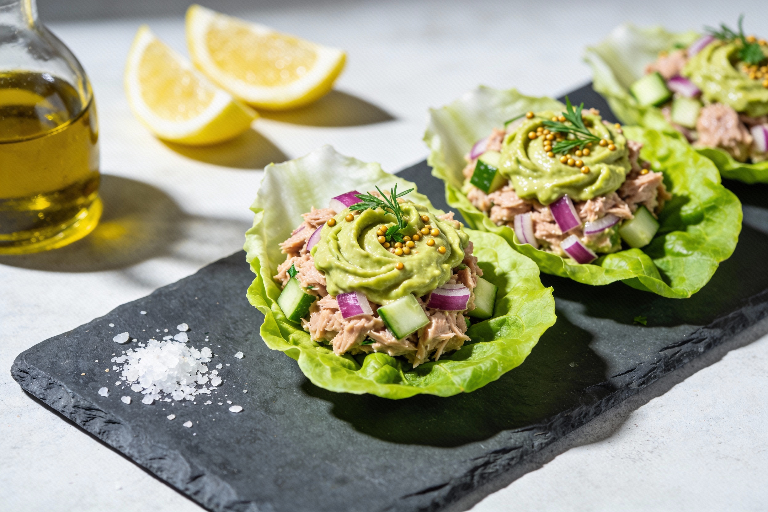 Creamy Avocado Tuna Keto Salad in 10 Minutes Flat
