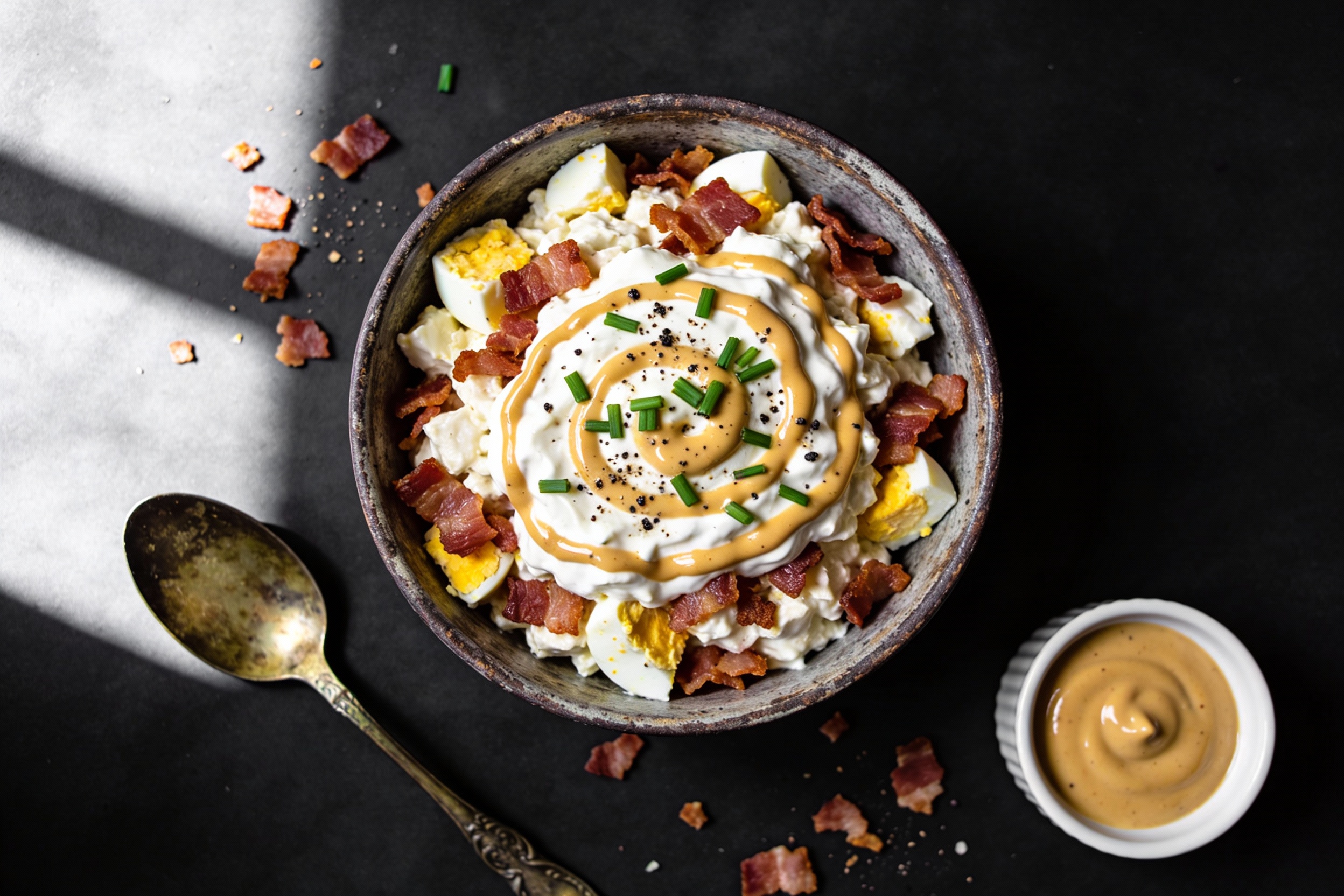 Classic Keto Egg & Bacon Salad That Slaps