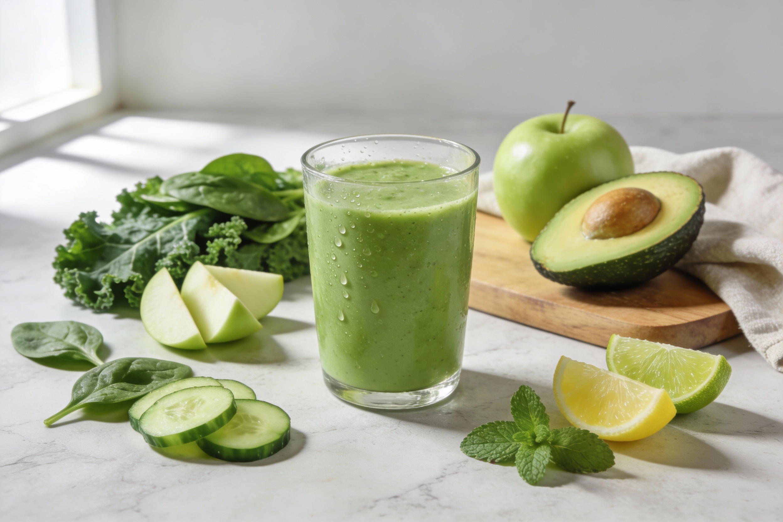 Green Goddess Detox Smoothie That Tastes Like a Spa Day