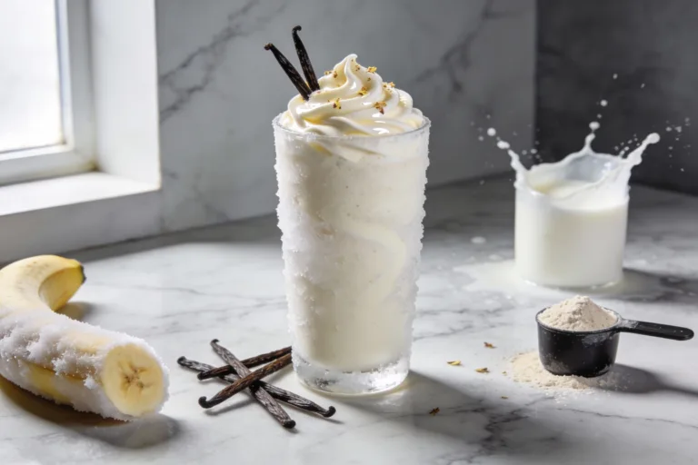 Creamy Vanilla Protein Smoothie That Tastes Like Dessert