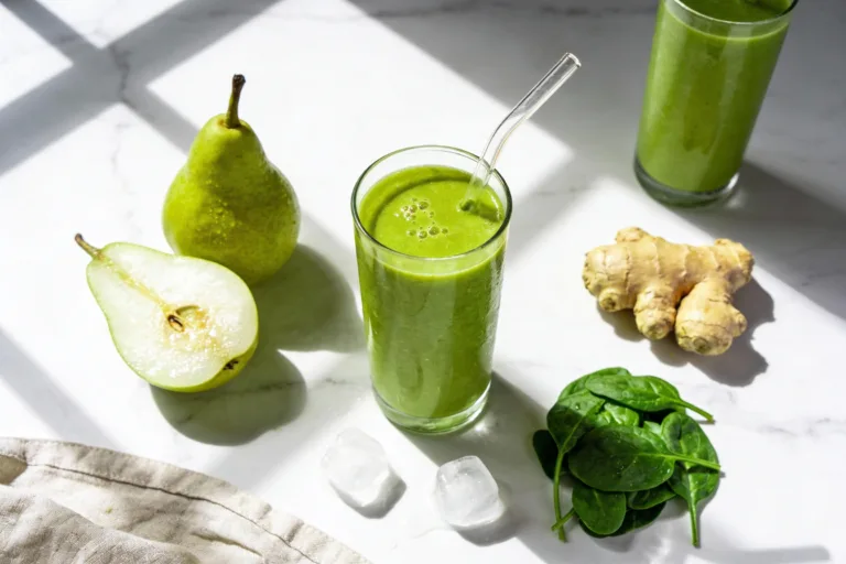 Pear Ginger Green Smoothie That’S Shockingly Refreshing