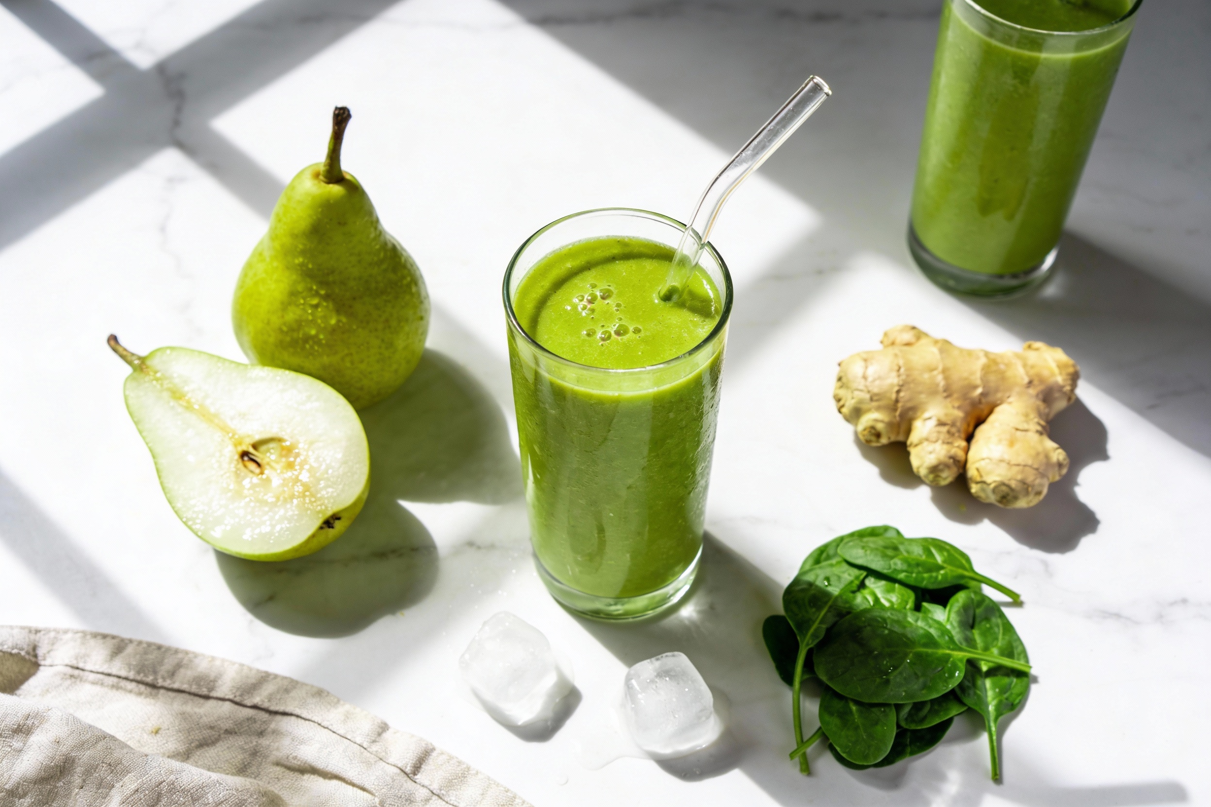 Pear Ginger Green Smoothie That’S Shockingly Refreshing